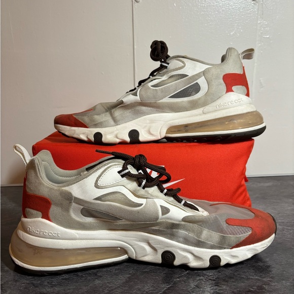 Nike Men's White and Red Sneakers - Picture 2 of 5